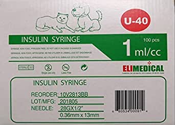 Elimedical Veterinary Syringe U-100 0.3 mL 29G x 1/2 Inch - Image 3