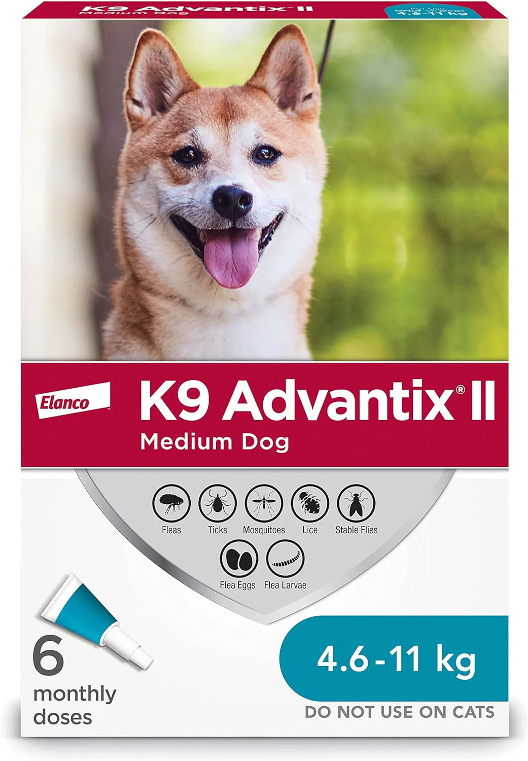 K9 Advantix II Flea & Tick Protection for Dogs 4.6 to 11 Kg (Teal) - Image 3